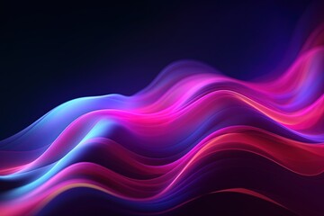 abstract futuristic background with pink blue glowing neon moving high speed wave lines and bokeh lights. Data transfer concept Fantastic wallpaper