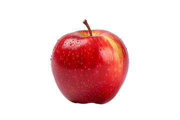 Apple Fruit Isolated on Transparent Background. Generative Ai.