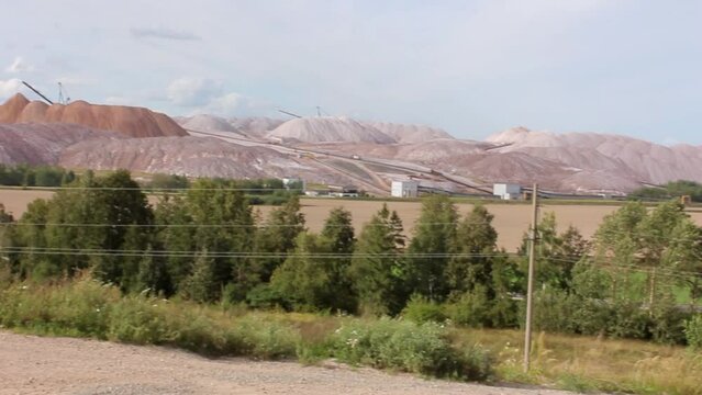 production of potash fertilizers, a mountain of salt