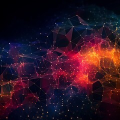 Abstract network background