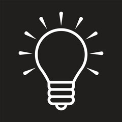 Plight bulb icon simple design art eps 10