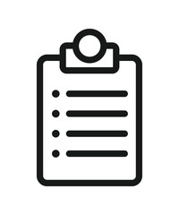 Black and white document Morning Check Information Icons Downloads