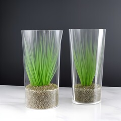 grass in glass