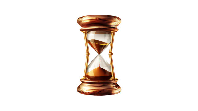Hourglass on a transparent background