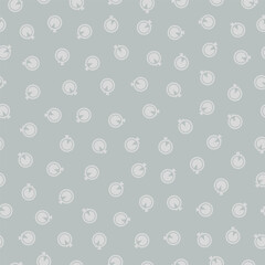 Grey seamless pattern with stopwatch