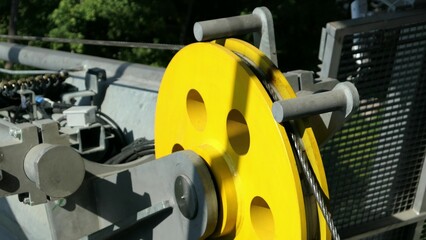 Cable Car Lifting Wheel Mechanism