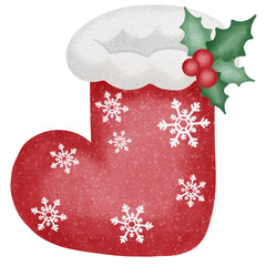 Cute red Christmas sock