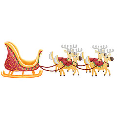 Empty Santa sleigh 