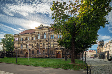 Blick vom Georg-Treu-Platz auf das Albertinum
