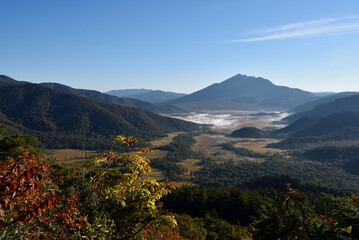Fototapeta premium Mount. Shibutsu, Oze, Gunma, Japan