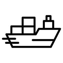 cargo ship icon. sea transportation symbols. oil tanker and lng tanker