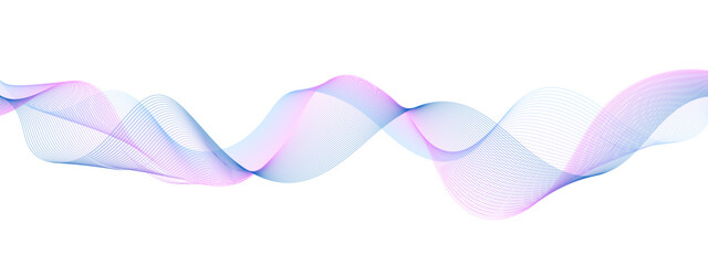 Abstract colorful blue, pink blend wave lines and technology background. Modern colorful flowing wave lines and glowing moving lines. Futuristic technology and sound wave lines background.