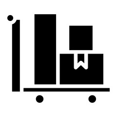cargo weight icon symbol for graphic and web design 