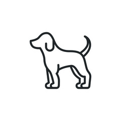 Pet dog line icon. EPS 10