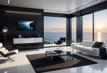Futuristic Modern Living Room