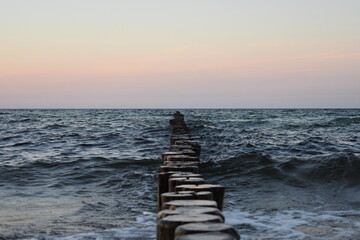 Bilder am Strand und Sonnenuntergang