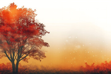 Fototapeta na wymiar autumn leaves background with copy space