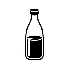 vector icon of soda bottle, energy drink