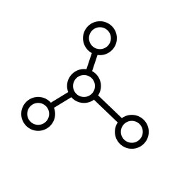 vector icon Molecule transparent background