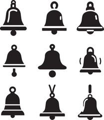 Bell Icon vector illustration black color