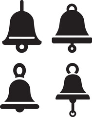 Bell Icon vector illustration black color