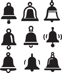 Bell Icon vector illustration black color