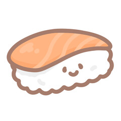 サーモンのお寿司さん！PNG