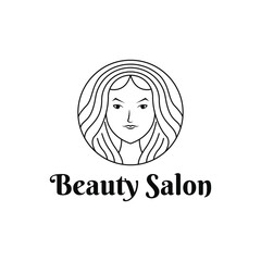 Beauty salon logo design creative idea