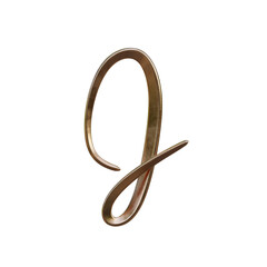 Luxury Gold 3D Alphabet or Lettering