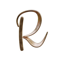 Luxury Gold 3D Alphabet or Lettering