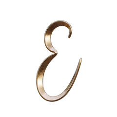 Naklejka premium Luxury Gold 3D Alphabet or Lettering
