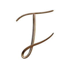 Luxury Gold 3D Alphabet or Lettering