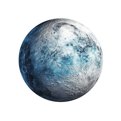 Full moon isolated on transparent background, generative ai