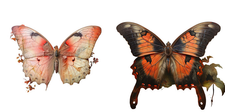 Kalima Kalima the butterfly resembling a deceased leaf transparent background