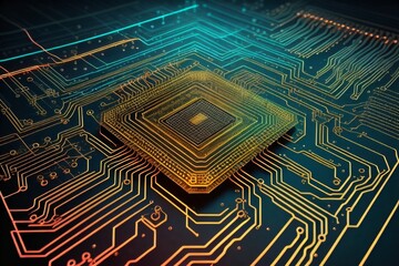 Background technology future electronics made with Generative AI