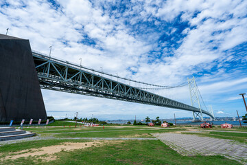 Fototapeta premium 明石海峡大橋の風景