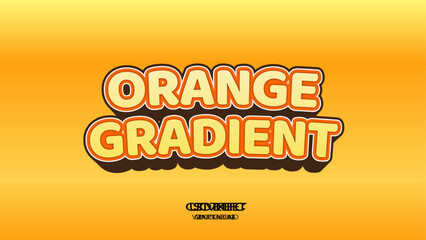 Text Effect ORANGE GRADIENT