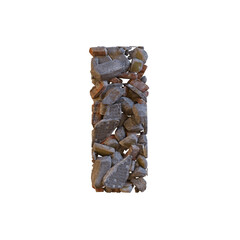 Stones & Bricks 3D Alphabet or Lettering