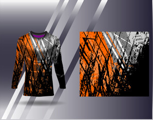 Sports jersey and tshirt template sports design for football racing gaming jersey vector