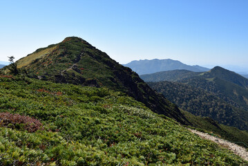 Fototapeta na wymiar Mount. Shibutsu, Oze, Gunma, Japan