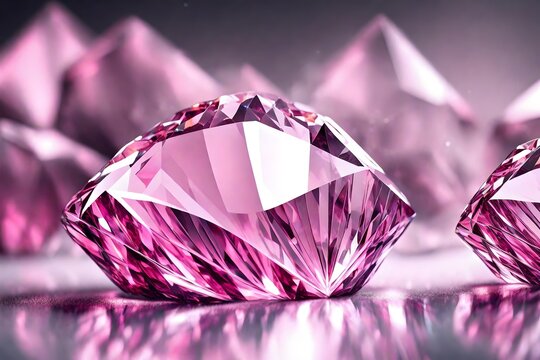 pink diamond on a black