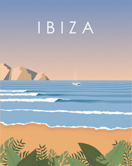 Ibiza travel posteer