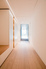 empty corridor with window