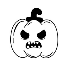 Set of halloween ghosts. Halloween scary spirits with pumpkins in different poses. Halloween ghosts isolated flat vector illustrations.