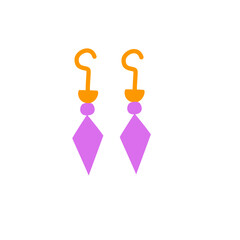 earring vector icon