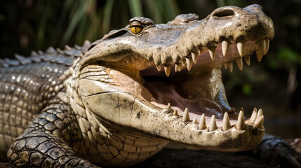 Crocodile, Saltwater Crocodile, Wild Animal - Generative AI