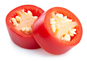 Pepper cut into pieces