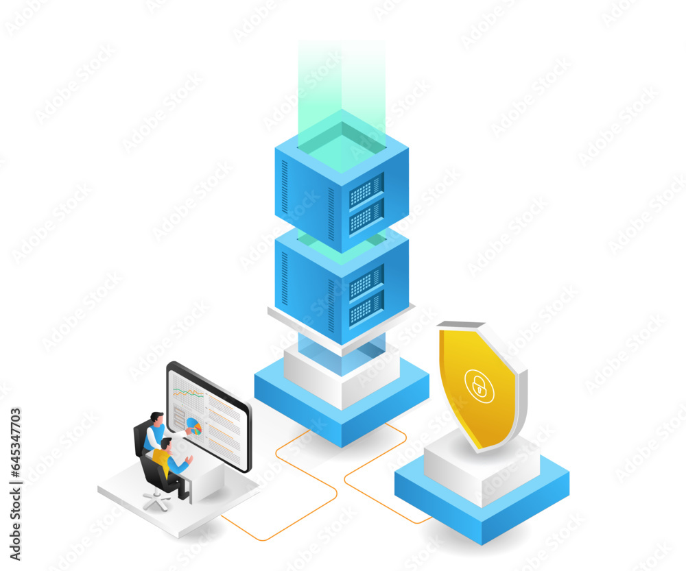 Aufkleber Server security data network analysis operator