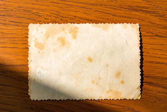 old paper on wooden background