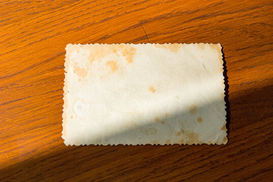 old paper on wood